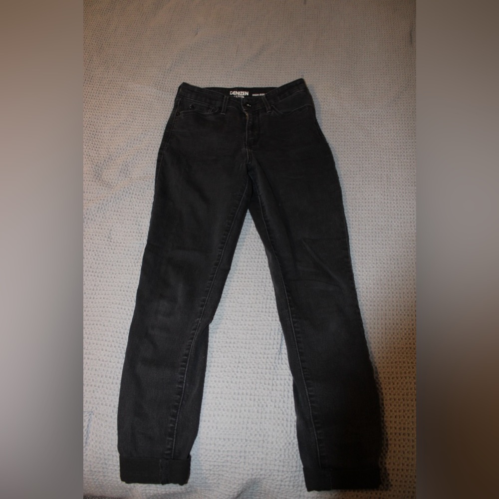 Levi High Rise Skinny Jeans Black